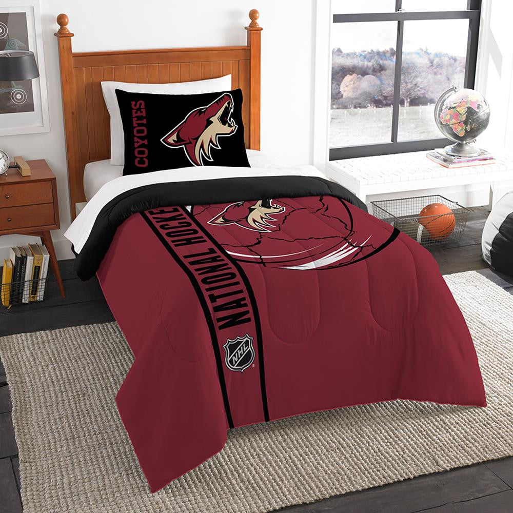 Phoenix Coyotes NHL Printed Comforter & Sham Set (Twin) (64 x 86)