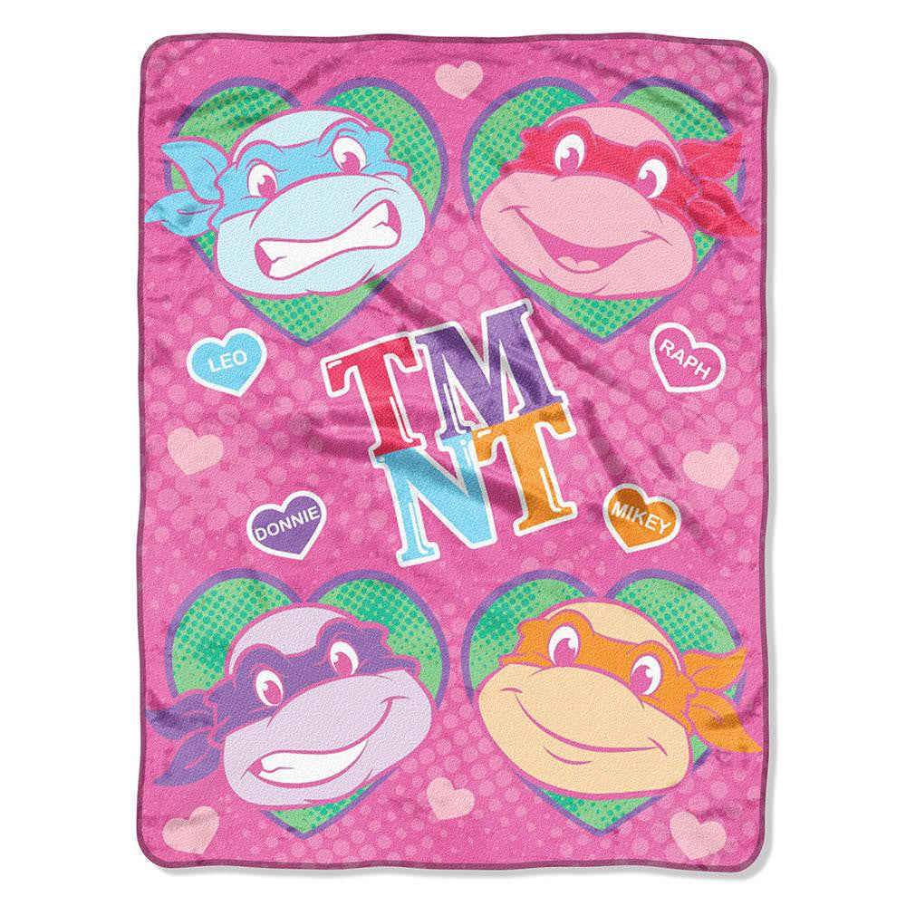 TMNT-Cowabunga Love  Micro Raschel Blanket (46in x 60in)