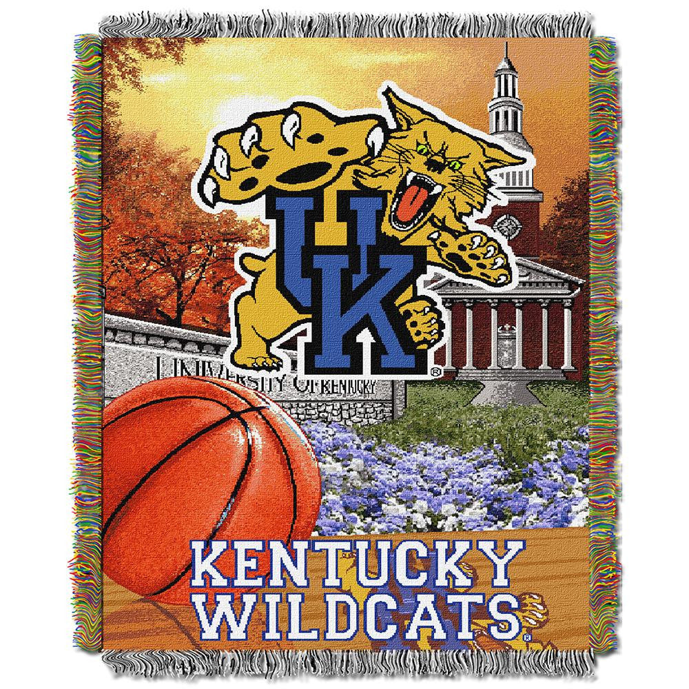 Kentucky Wildcats NCAA Woven Tapestry Throw (Home Field Advantage) (48x60)