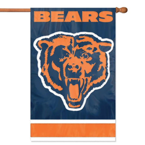 Chicago Bears NFL Applique Banner Flag (44x28)