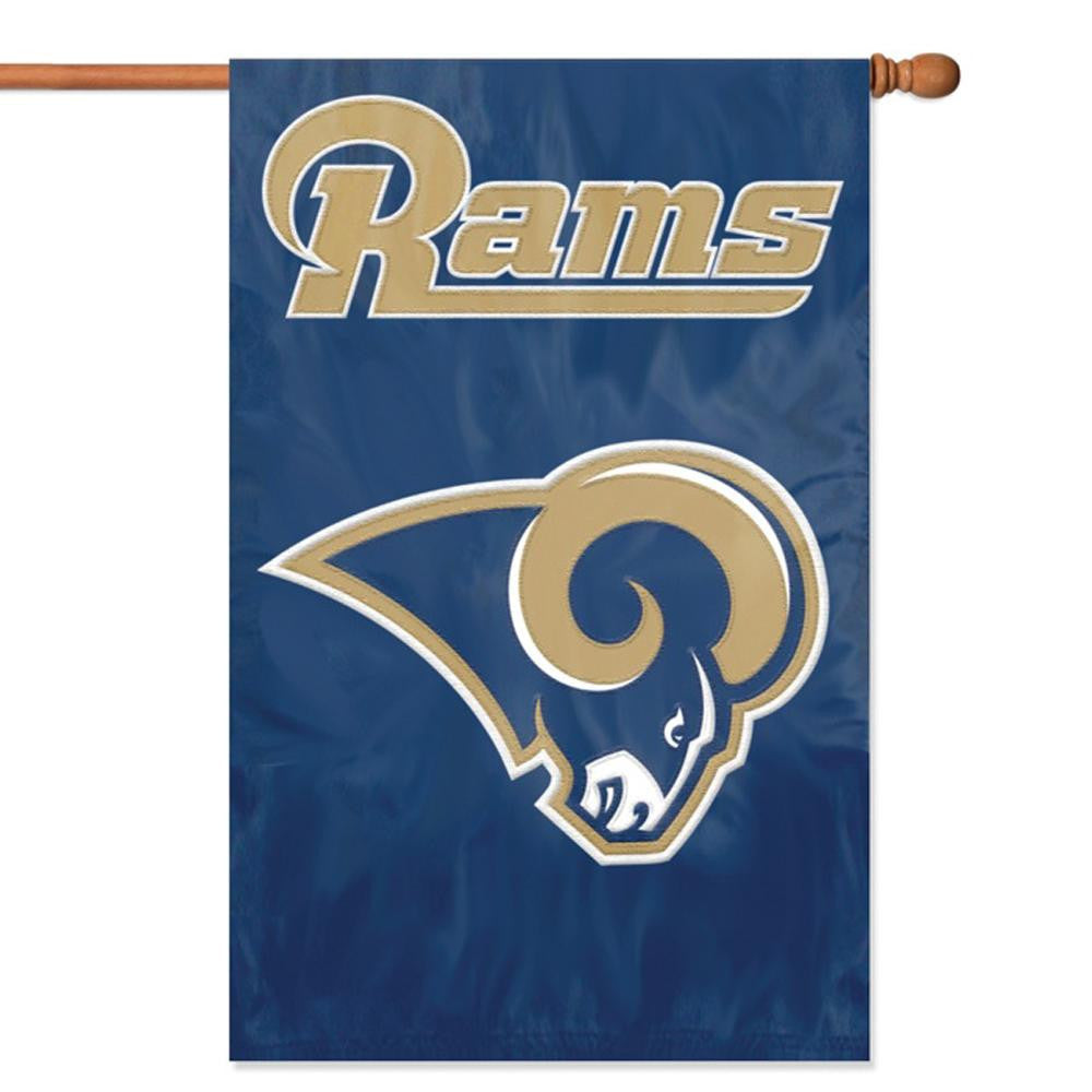 Los Angeles Rams NFL Applique Banner Flag (44x28)