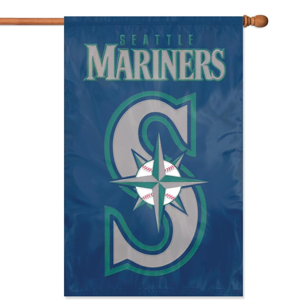 Seattle Mariners MLB Applique Banner Flag (44x28)