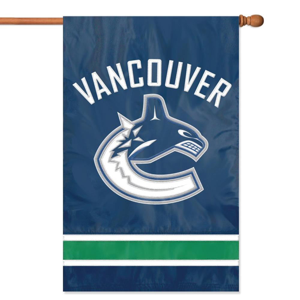 Vancouver Canucks NHL Applique Banner Flag