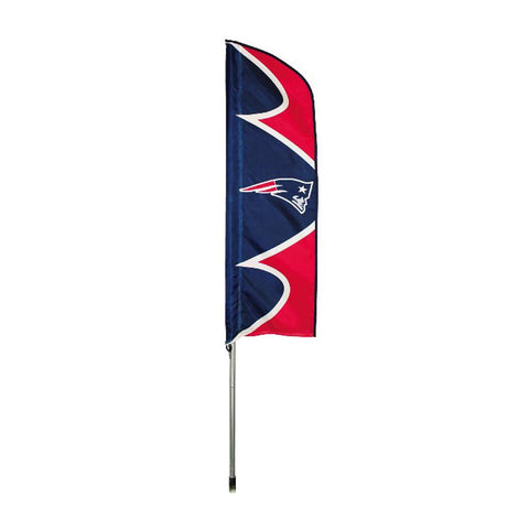 New England Patriots NFL Swooper Flag w- Pole