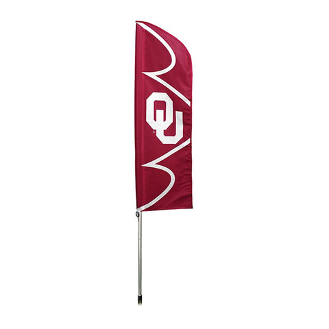 Oklahoma Sooners NCAA Swooper Flag w- Pole