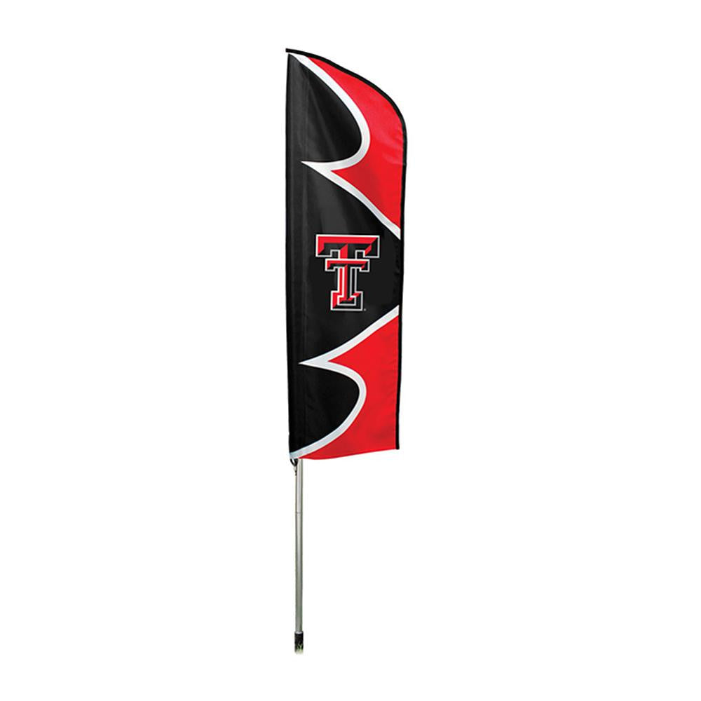 Texas Tech Red Raiders NCAA Swooper Flag w- Pole