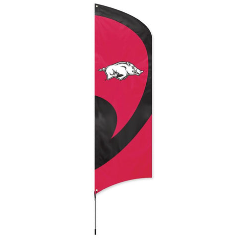 Arkansas Razorbacks NCAA Applique & Embroidered Tall Team Flag (102x30)