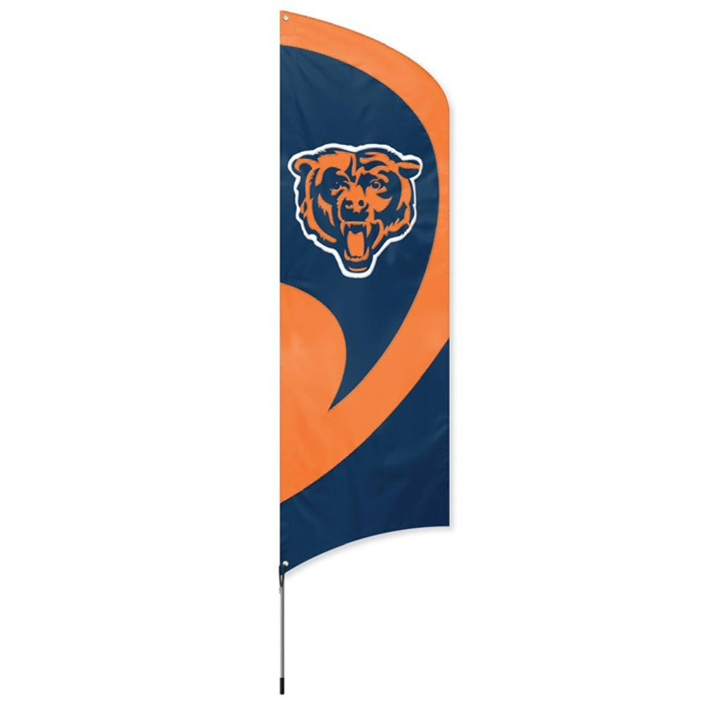 Chicago Bears NFL Applique & Embroidered Tall Team Flag (102x30)