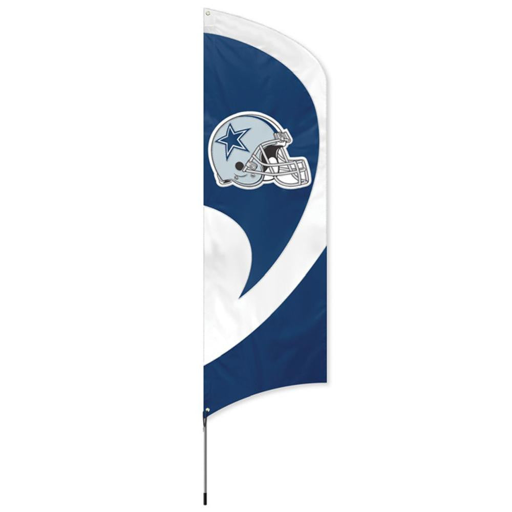 Dallas Cowboys NFL Applique & Embroidered Tall Team Flag (102x30)