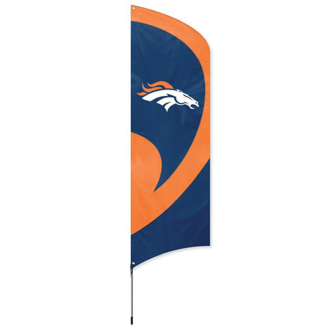 Denver Broncos NFL Applique & Embroidered Tall Team Flag (102x30)