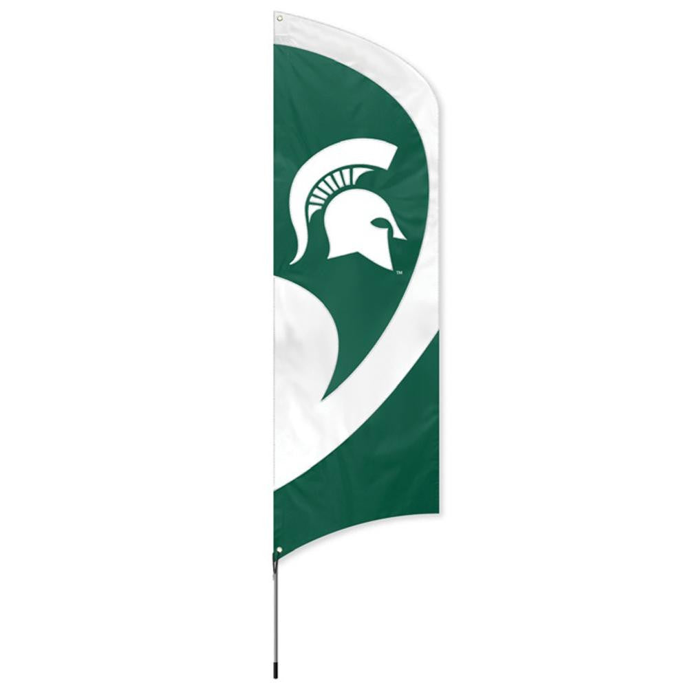 Michigan State Spartans NCAA Applique & Embroidered Tall Team Flag (102x30)