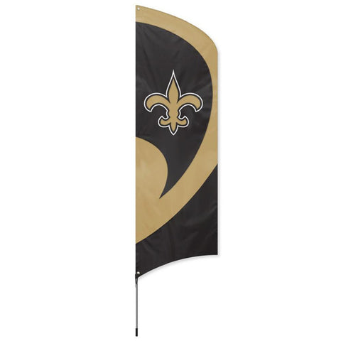 New Orleans Saints NFL Applique & Embroidered Tall Team Flag (102x30)