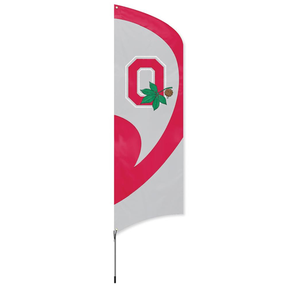 Ohio State Buckeyes NCAA Tall Team Flag w- Pole