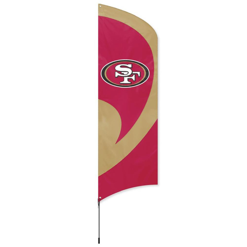 San Francisco 49ers NFL Applique & Embroidered Tall Team Flag (102x30)