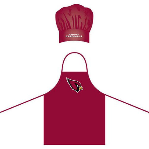 Arizona Cardinals NFL Barbeque Apron and Chef's Hat