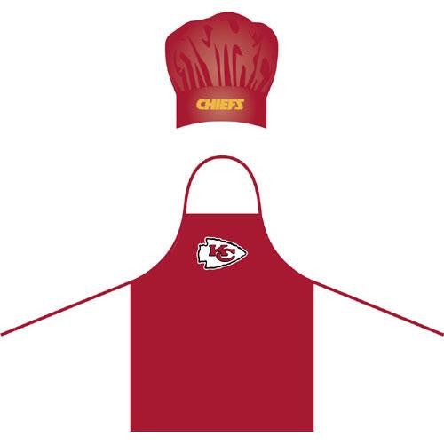 Kansas City Chiefs NFL Barbeque Apron and Chef's Hat