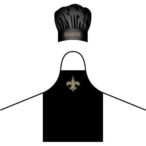 New Orleans Saints NFL Barbeque Apron and Chef's Hat