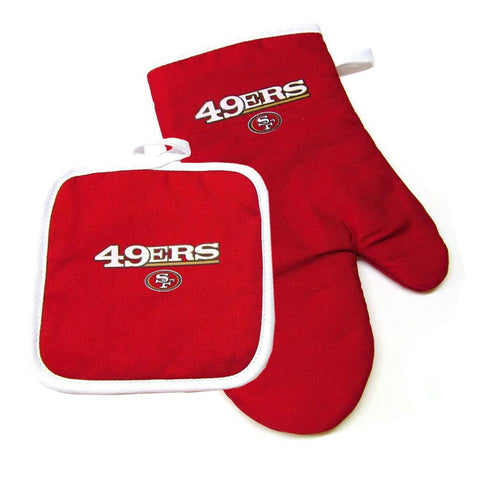 San Francisco 49ers NFL Oven Mitt and Pot Holder Set