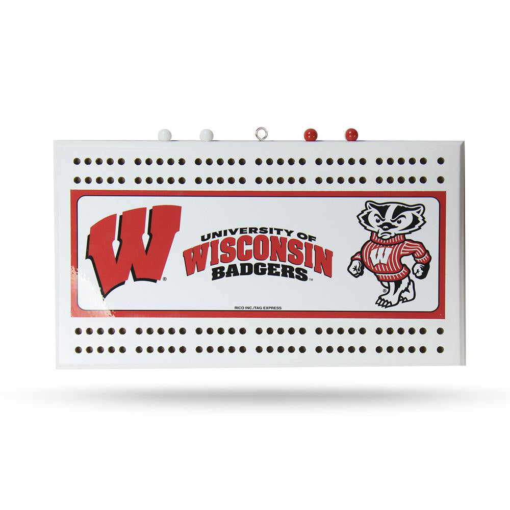 Wisconsin Badgers NCAA Cribbage Board