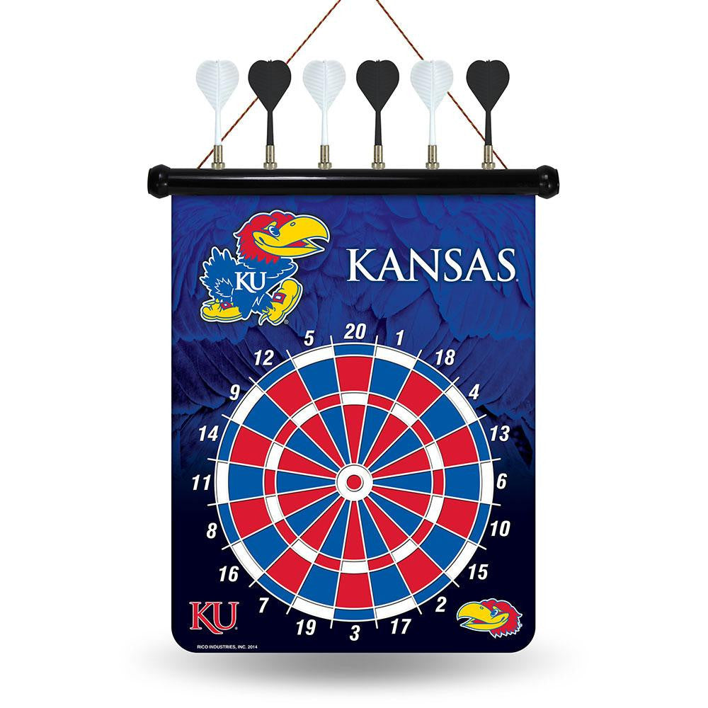 Kansas Jayhawks NCAA Magnetic Dart Board