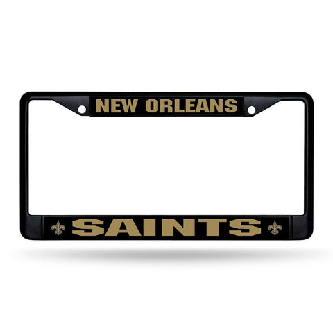 New Orleans Saints NFL Black (Metal) Lincense Plate Frame