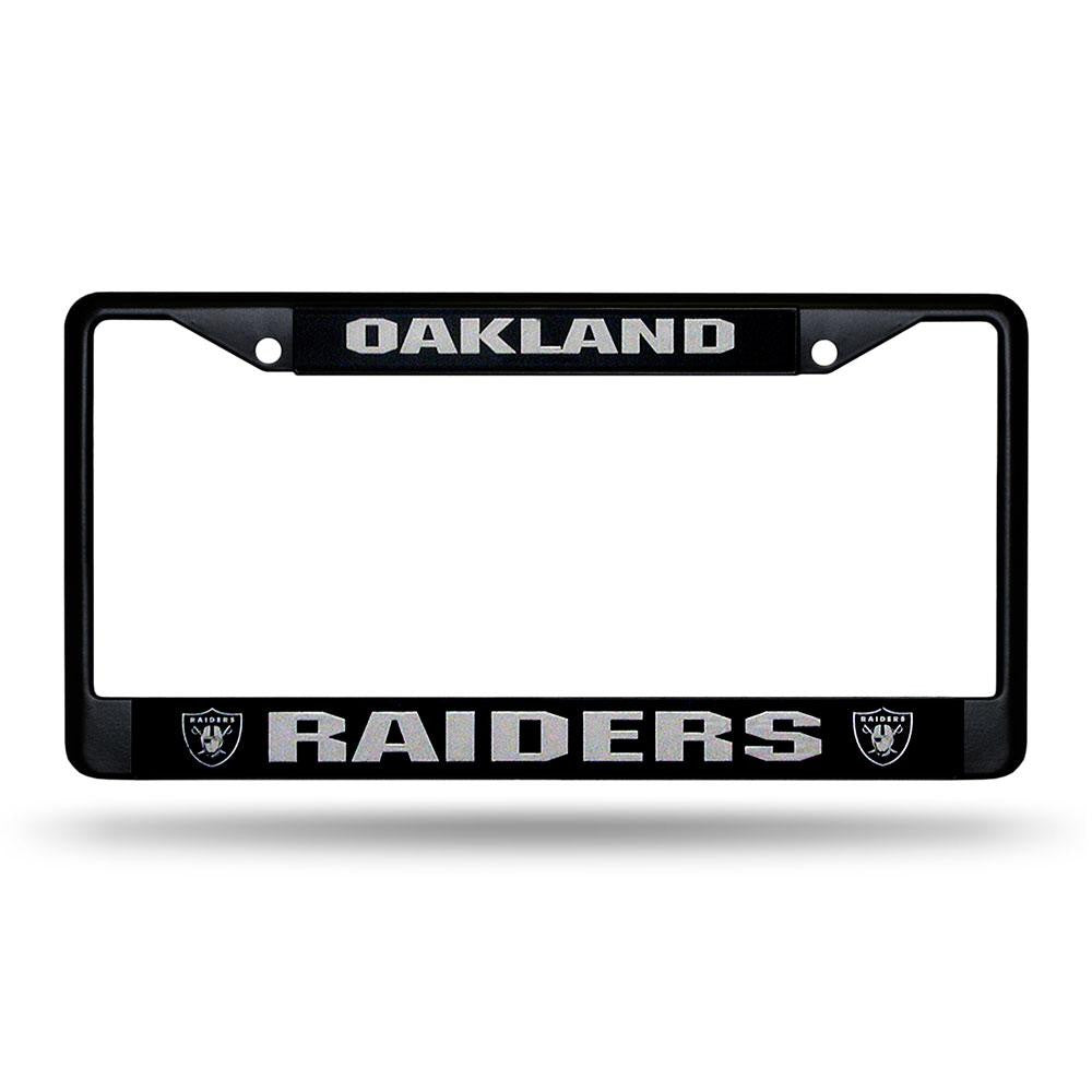 Oakland Raiders NFL Black License Plate Frame