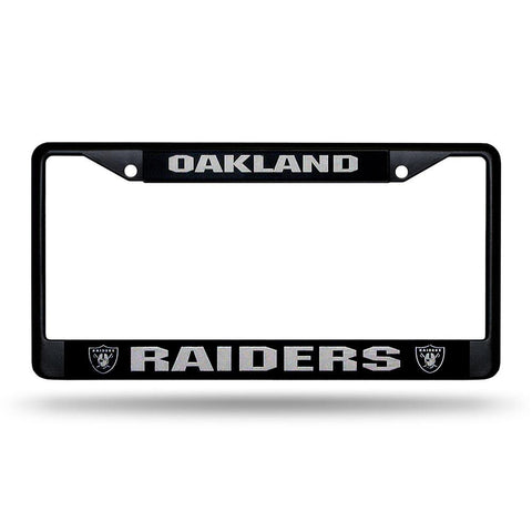 Oakland Raiders NFL Black License Plate Frame