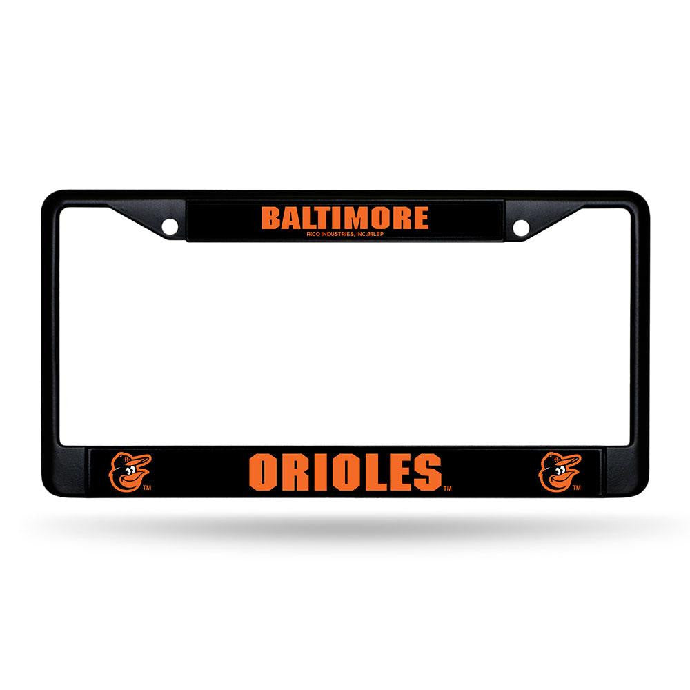 Baltimore Orioles MLB Black (Metal) Lincense Plate Frame