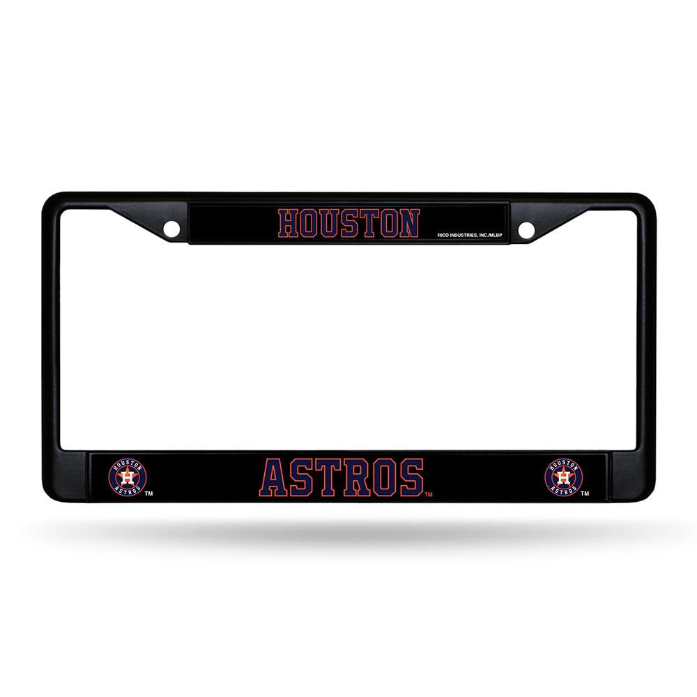 Houston Astros MLB Black License Plate Frame