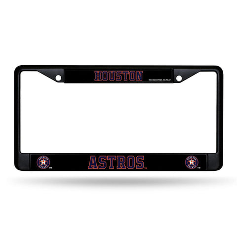 Houston Astros MLB Black License Plate Frame