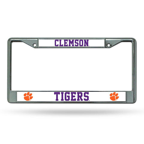 Clemson Tigers NCAA Chrome License Plate Frame