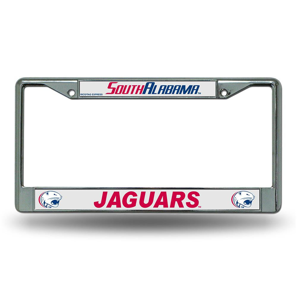 South Alabama Jaguars NCAA Chrome License Plate Frame