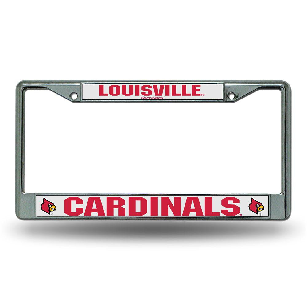 Louisville Cardinals NCAA Chrome License Plate Frame