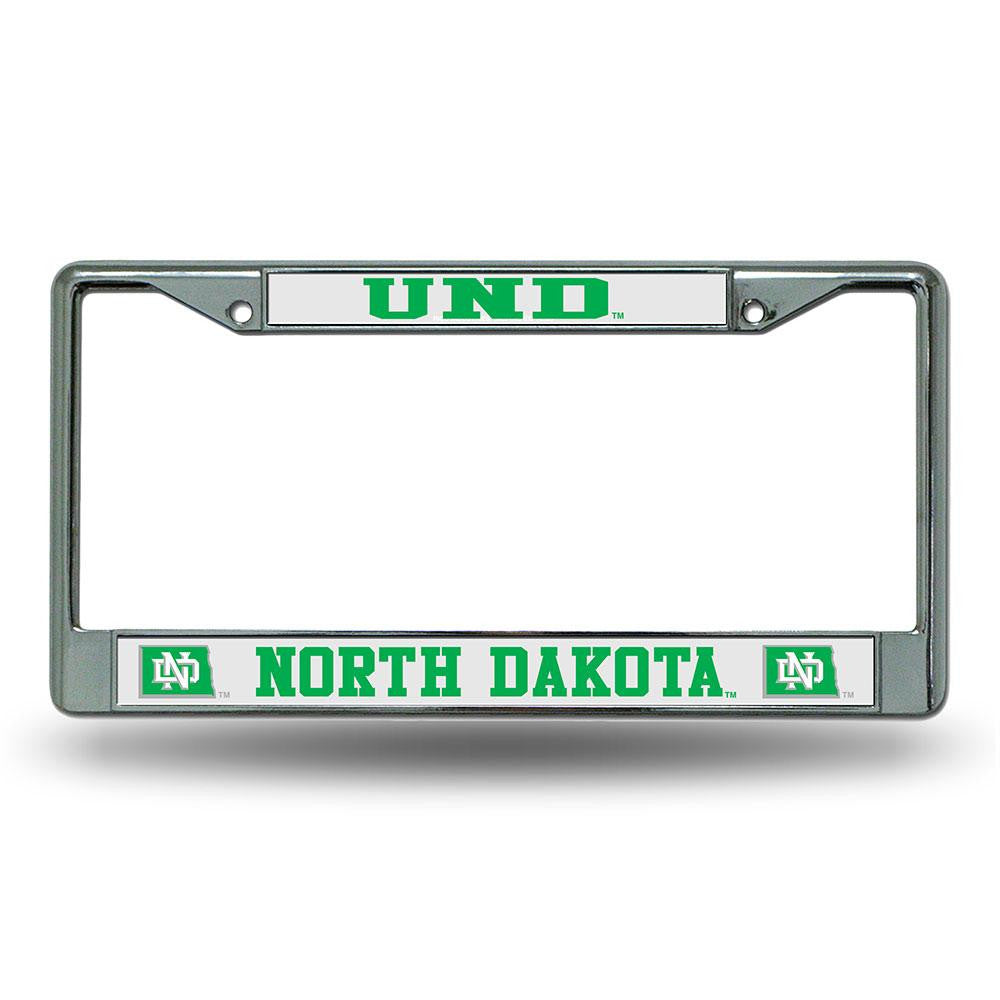 North Dakota Fighting Sioux NCAA Chrome License Plate Frame