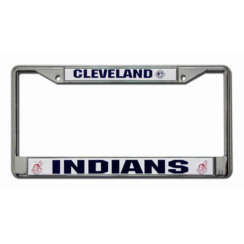 Cleveland Indians MLB Chrome License Plate Frame