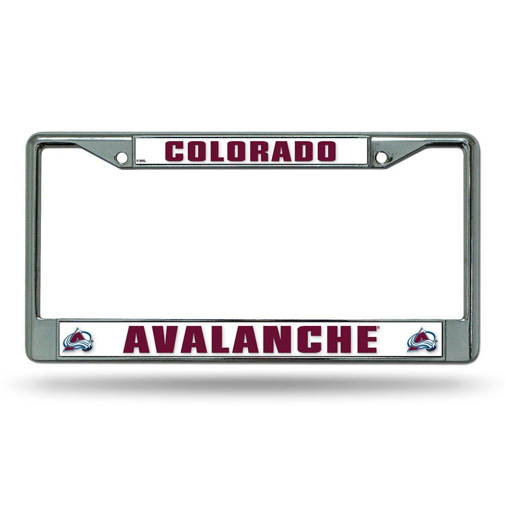 Colorado Avalanche NHL Chrome License Plate Frame