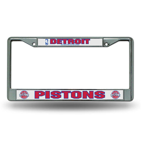 Detroit Pistons NBA Chrome License Plate Frame