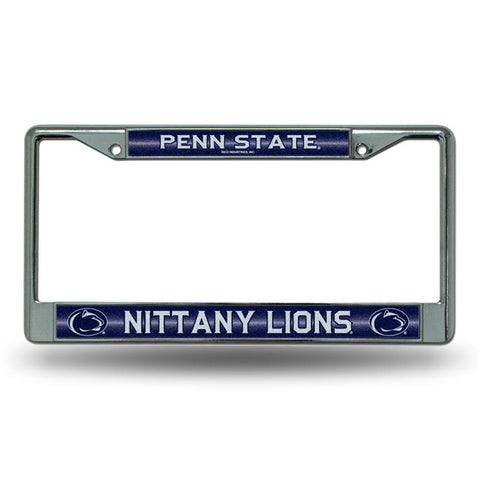 Penn State Nittany Lions NCAA Bling Glitter Chrome License Plate Frame