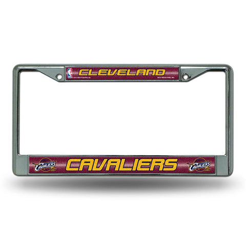 Cleveland Cavaliers NBA Bling Glitter Chrome License Plate Frame