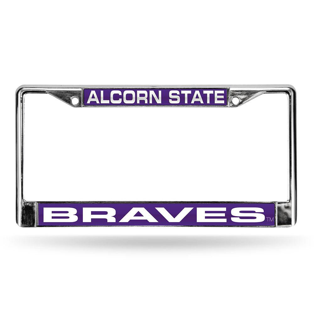 Alcorn State Braves NCAA Chrome Laser Cut License Plate Frame