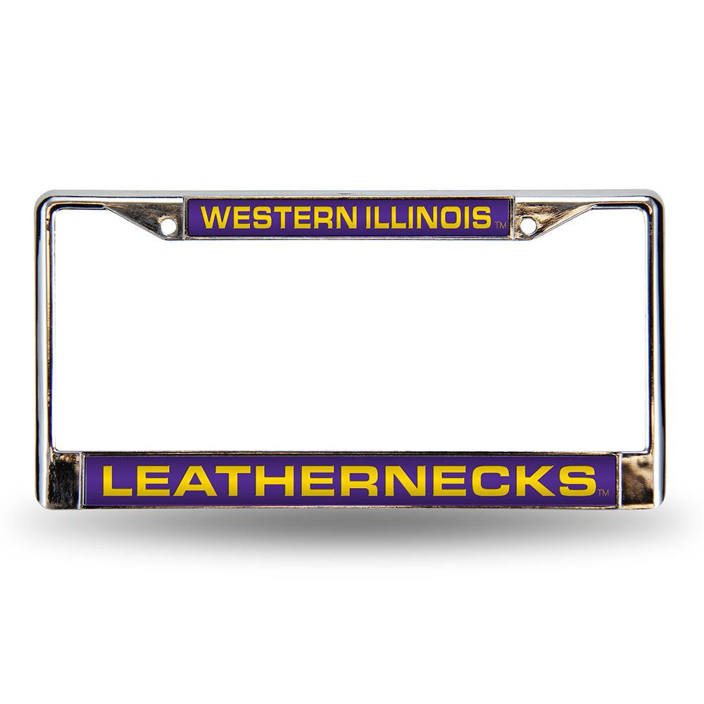 Western Illinois Leathernecks NCAA Laser Chrome Frame