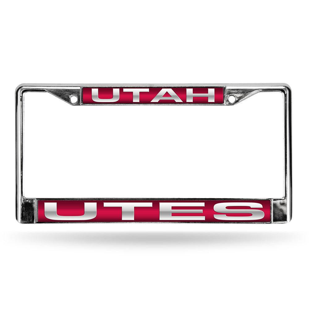 Utah Utes NCAA Laser Chrome Frame