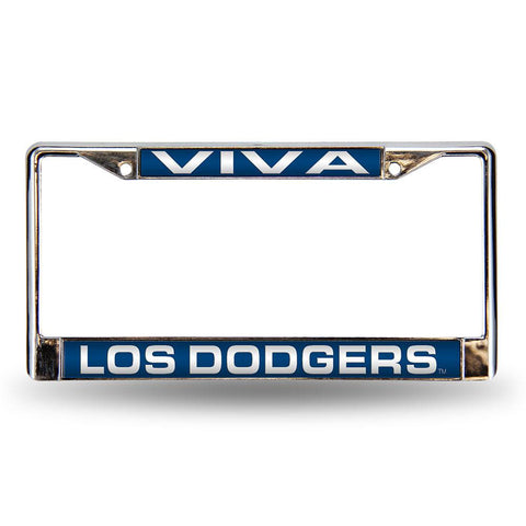 Los Angeles Dodgers MLB Laser Chrome License Plate Frame