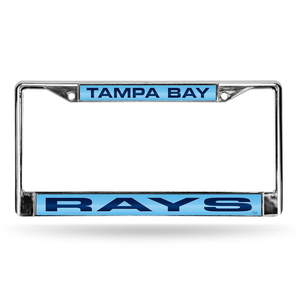 Tampa Bay Rays MLB Chrome Laser Cut License Plate Frame