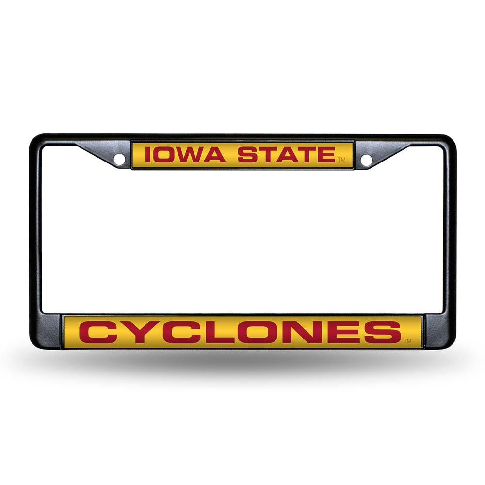 Iowa State Cyclones NCAA Laser Cut Black License Plate Frame