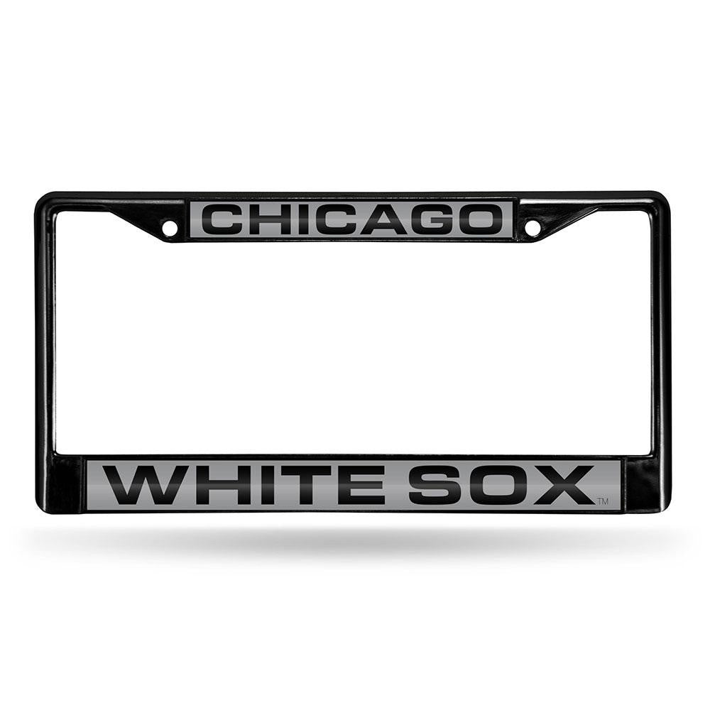 Chicago White Sox MLB Laser Cut Black License Plate Frame