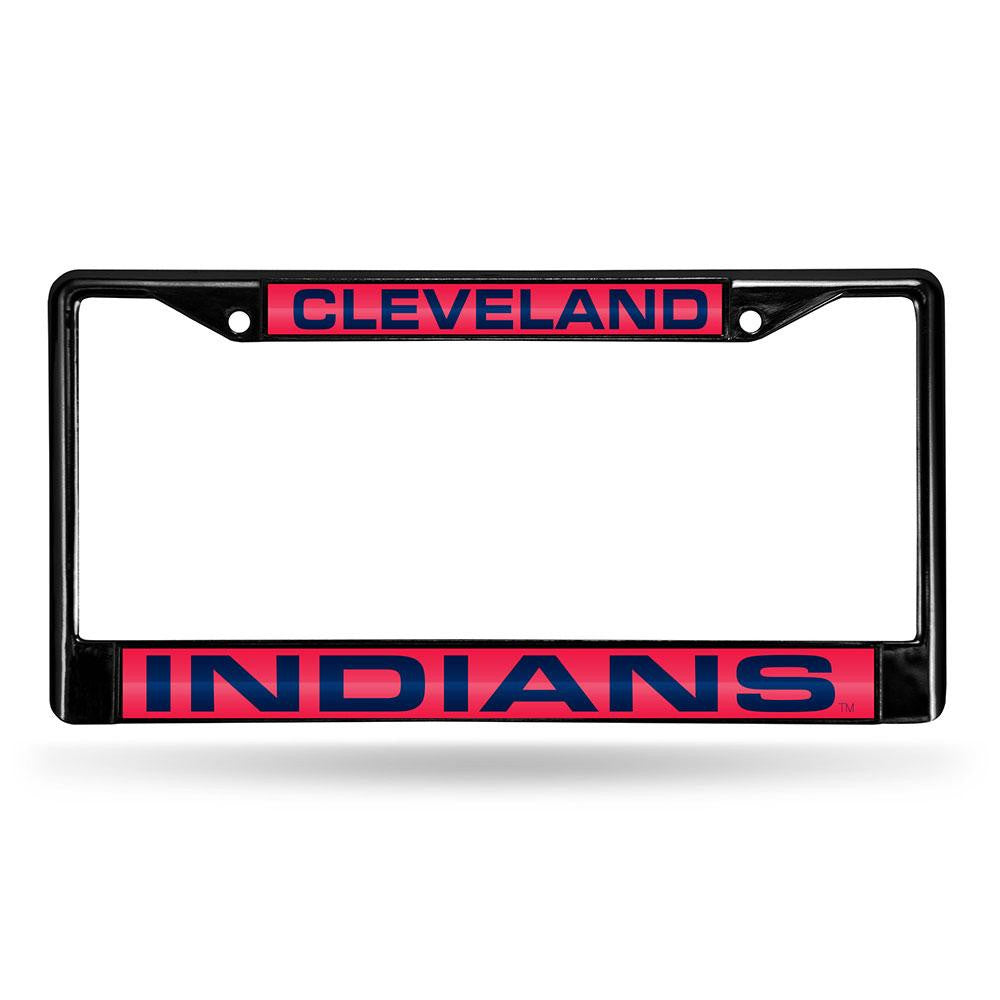 Cleveland Indians MLB Laser Cut Black License Plate Frame