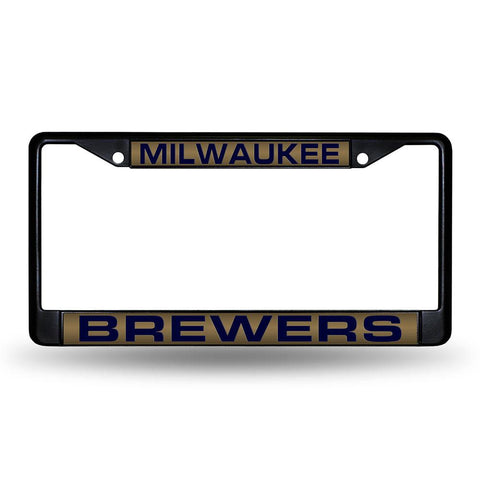 Milwaukee Brewers MLB Laser Cut Black License Plate Frame