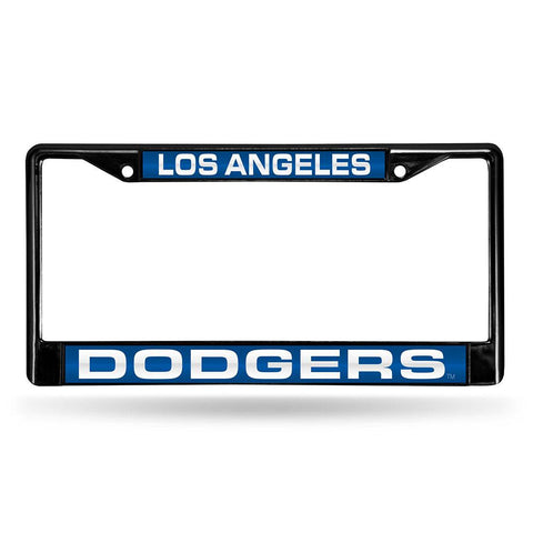 Los Angeles Dodgers MLB Laser Cut Black License Plate Frame