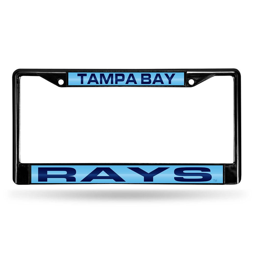 Tampa Bay Rays MLB Laser Cut Black License Plate Frame